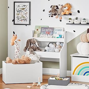 Amazon.co.jp: SoBuy 絵本棚 絵本ラック おもちゃ収納 おもちゃ